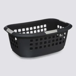 Corbeille à linge 51L, Gris
