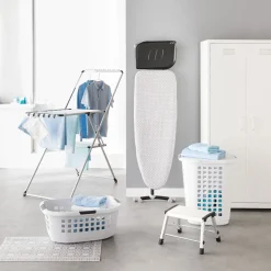 Corbeille à linge 51L, Gris