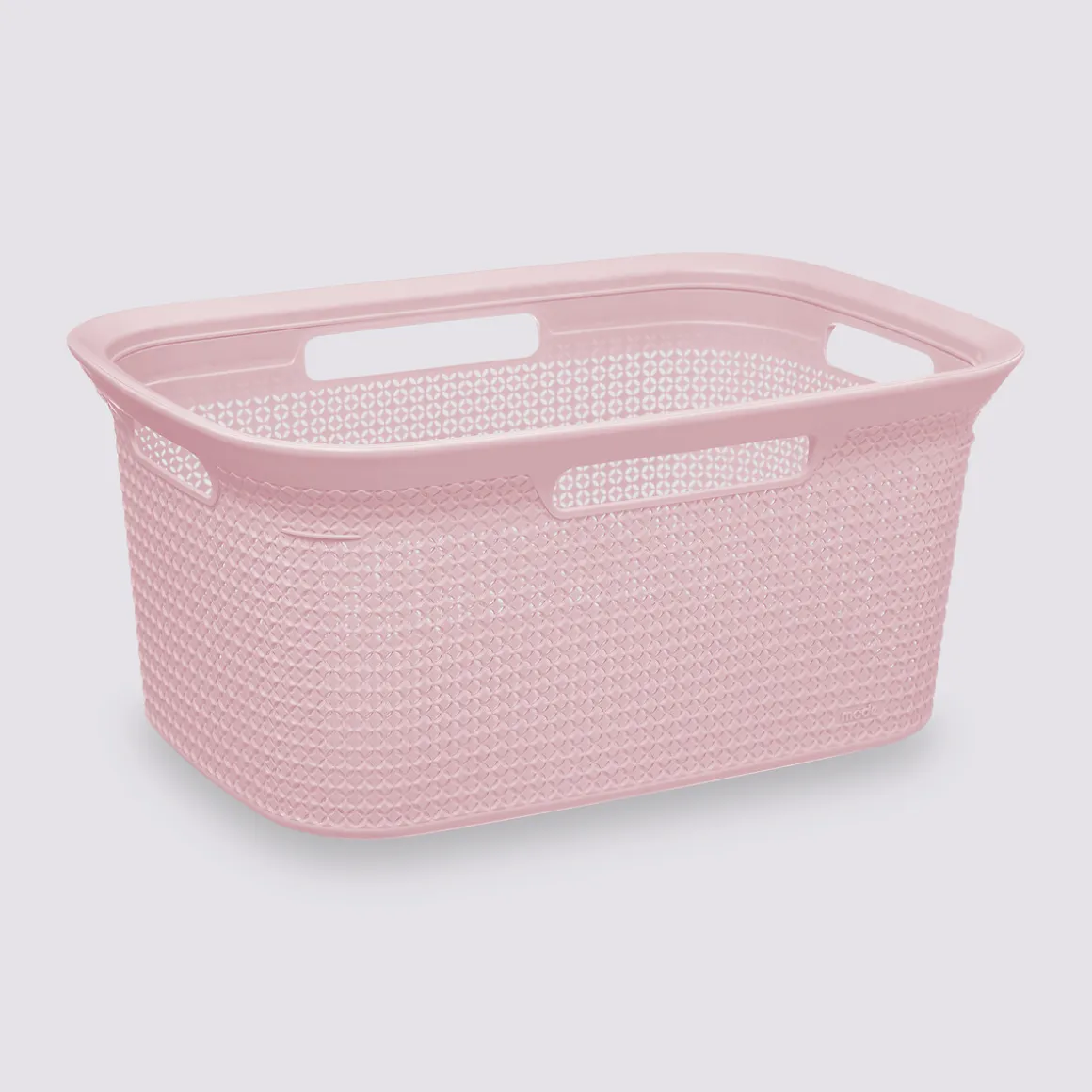 Corbeille à linge 45L, Rose