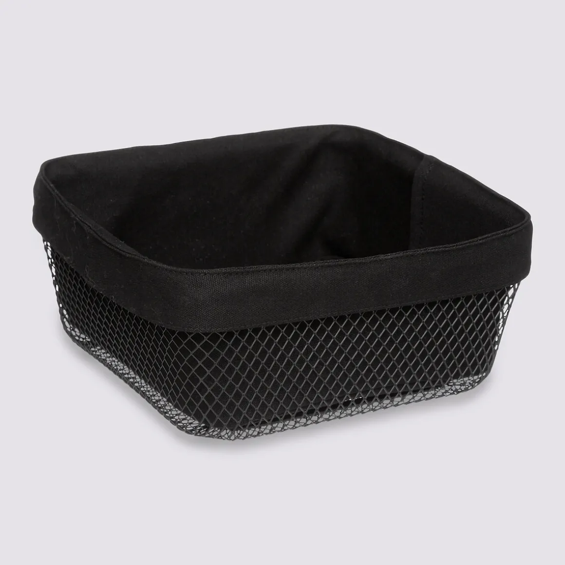 Corbeille à pain métal 24,5 cm, Noir