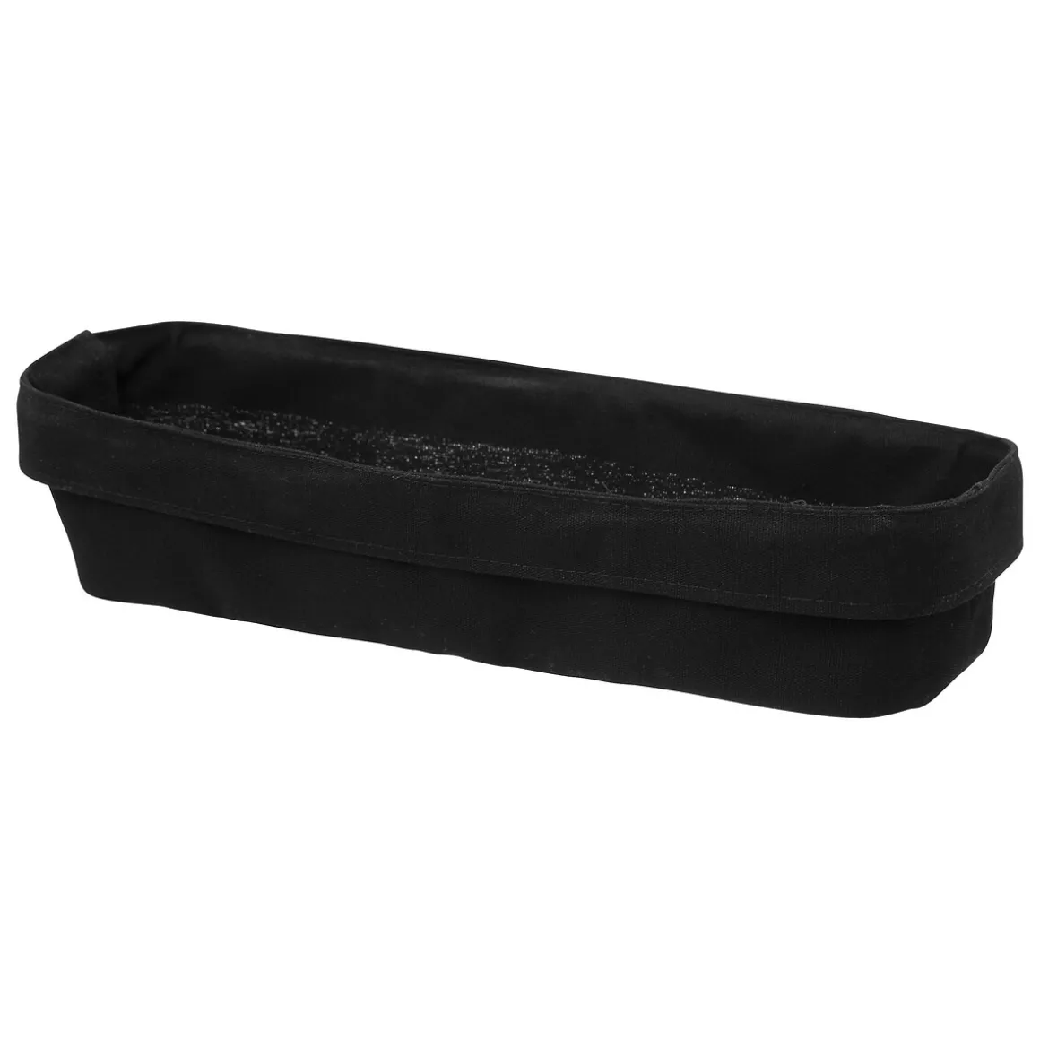 Corbeille à pain métal 40x14 cm, Noir