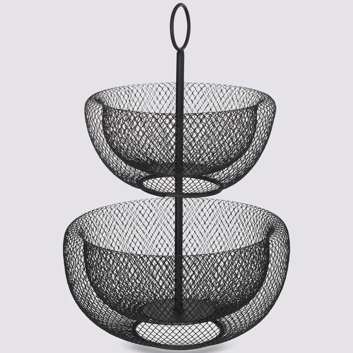 Corbeille 2 étages métal 24/29cm