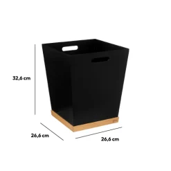 Corbeille bambou, Noir
