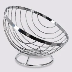 Corbeille en acier chromé 26,5 cm