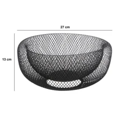 Corbeille en métal, 27 cm