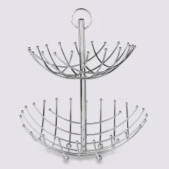 Corbeille spirale 2 étages métal 27,5/36cm