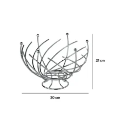 Corbeille spirale en métal 30 cm
