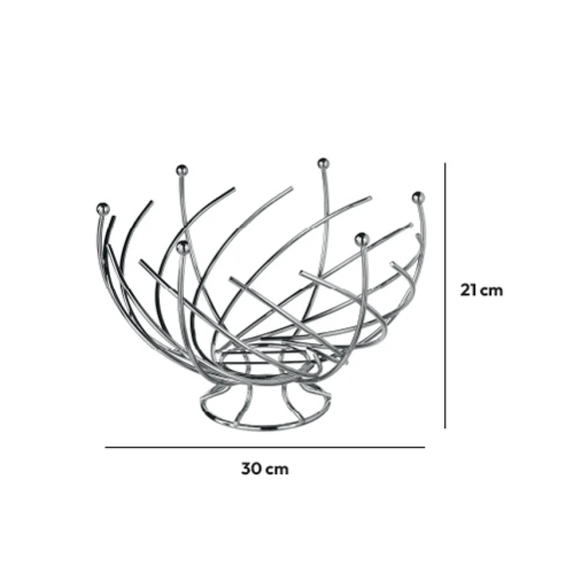 Corbeille spirale en métal 30 cm