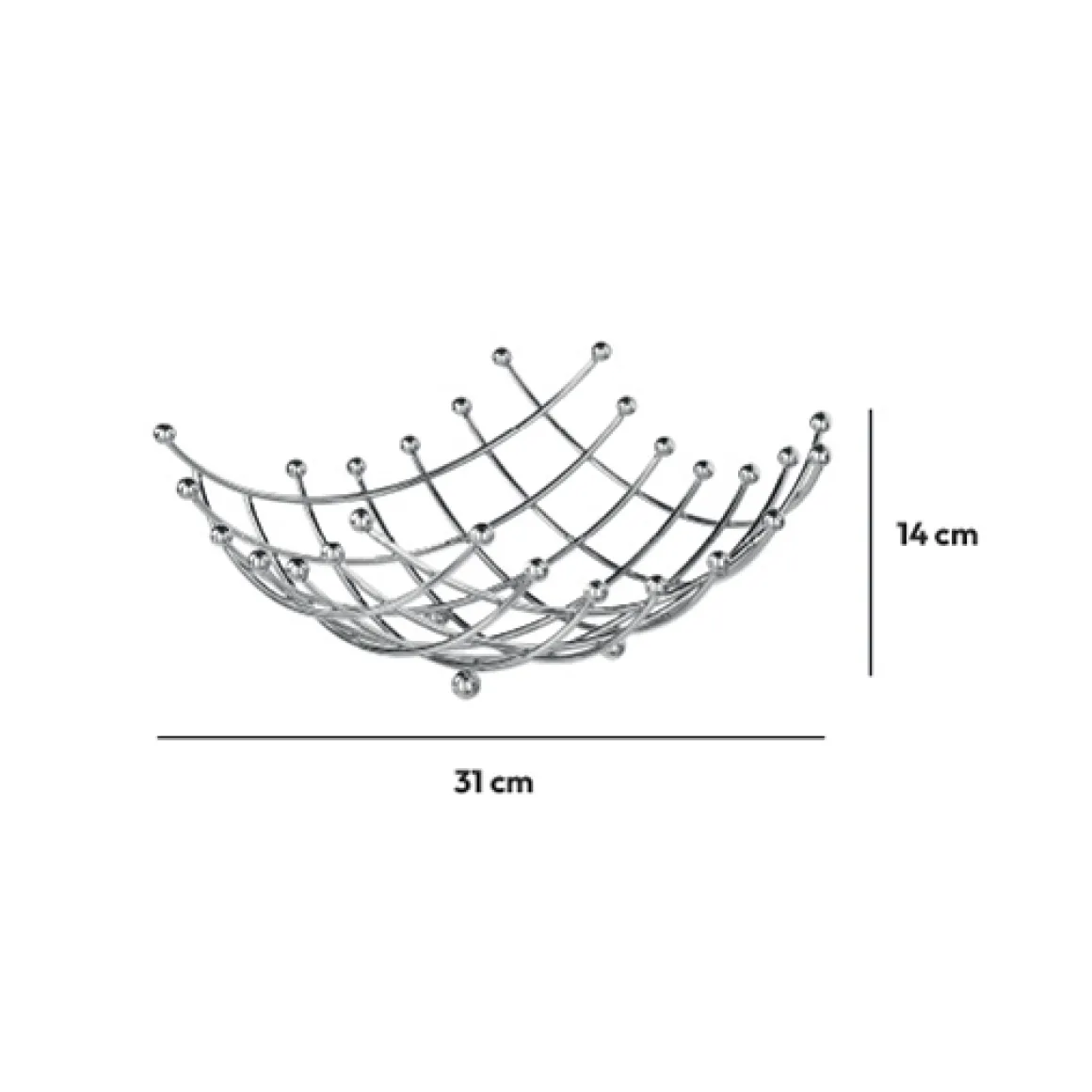 Corbeille spirale en métal 31 cm