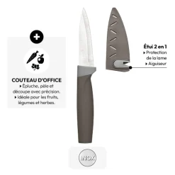 Couteau avec étui double fonction, Lame 8,20cm