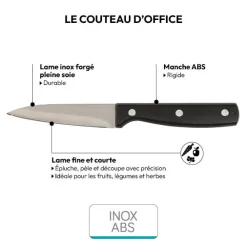 Couteau d'office inox - lame 9cm