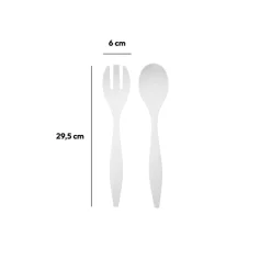 Couverts à salade, Blanc