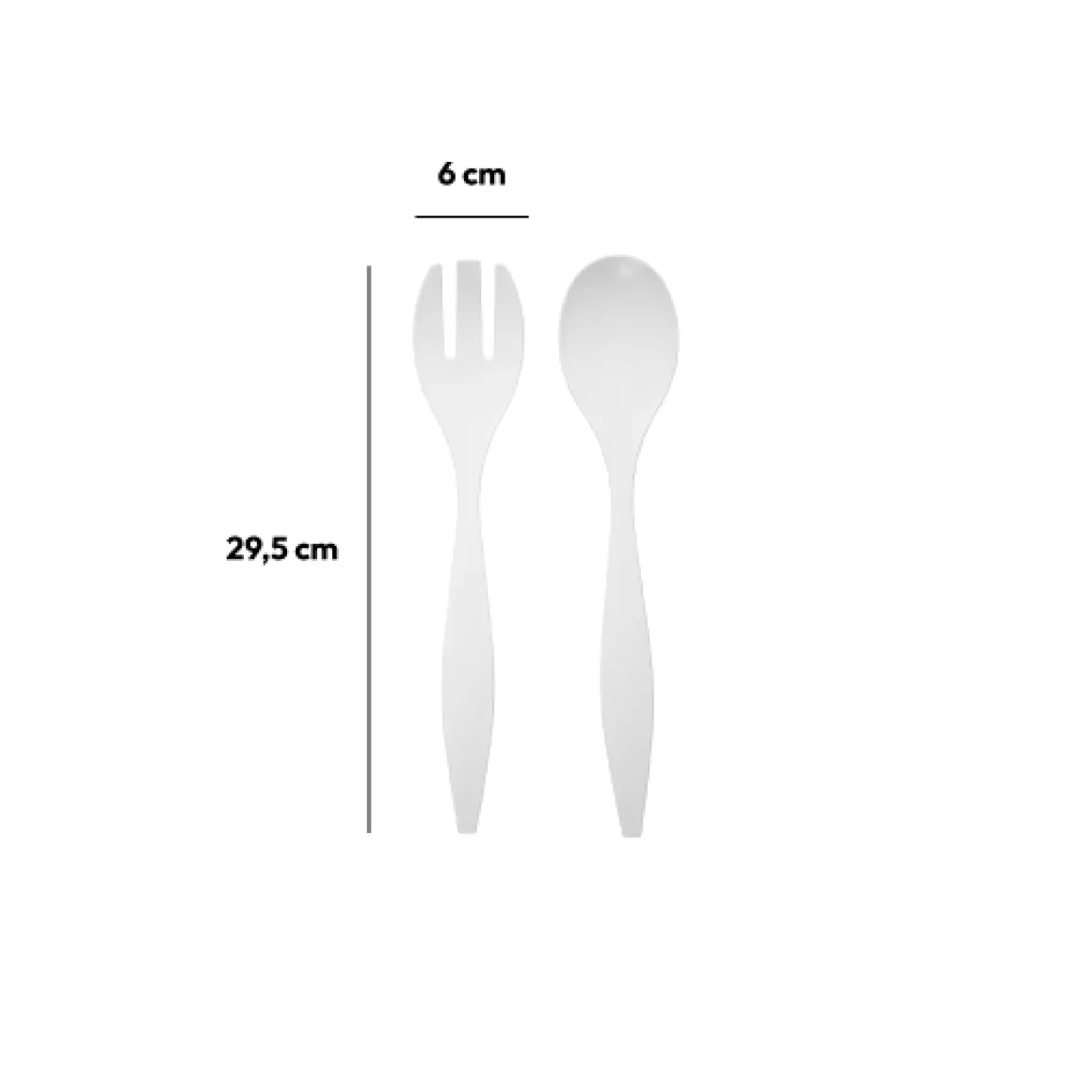 Couverts à salade, Blanc