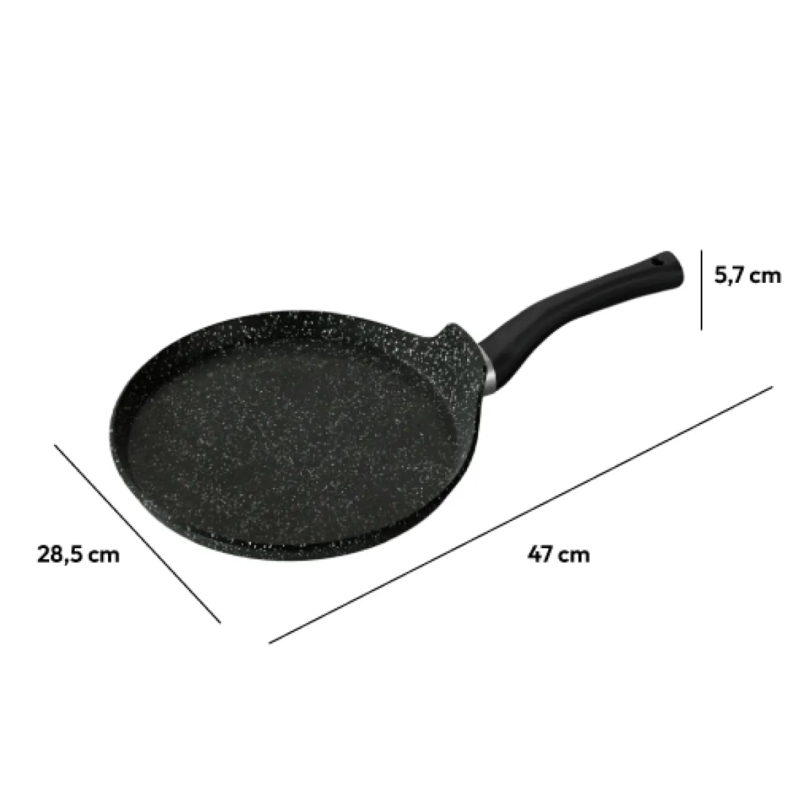 Crêpière Aluminium forgé, 28 cm
