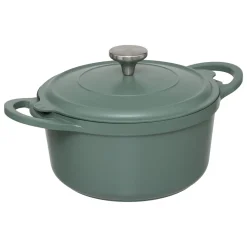 Cuiseur vapeur fonte d'aluminium vert, 24cm