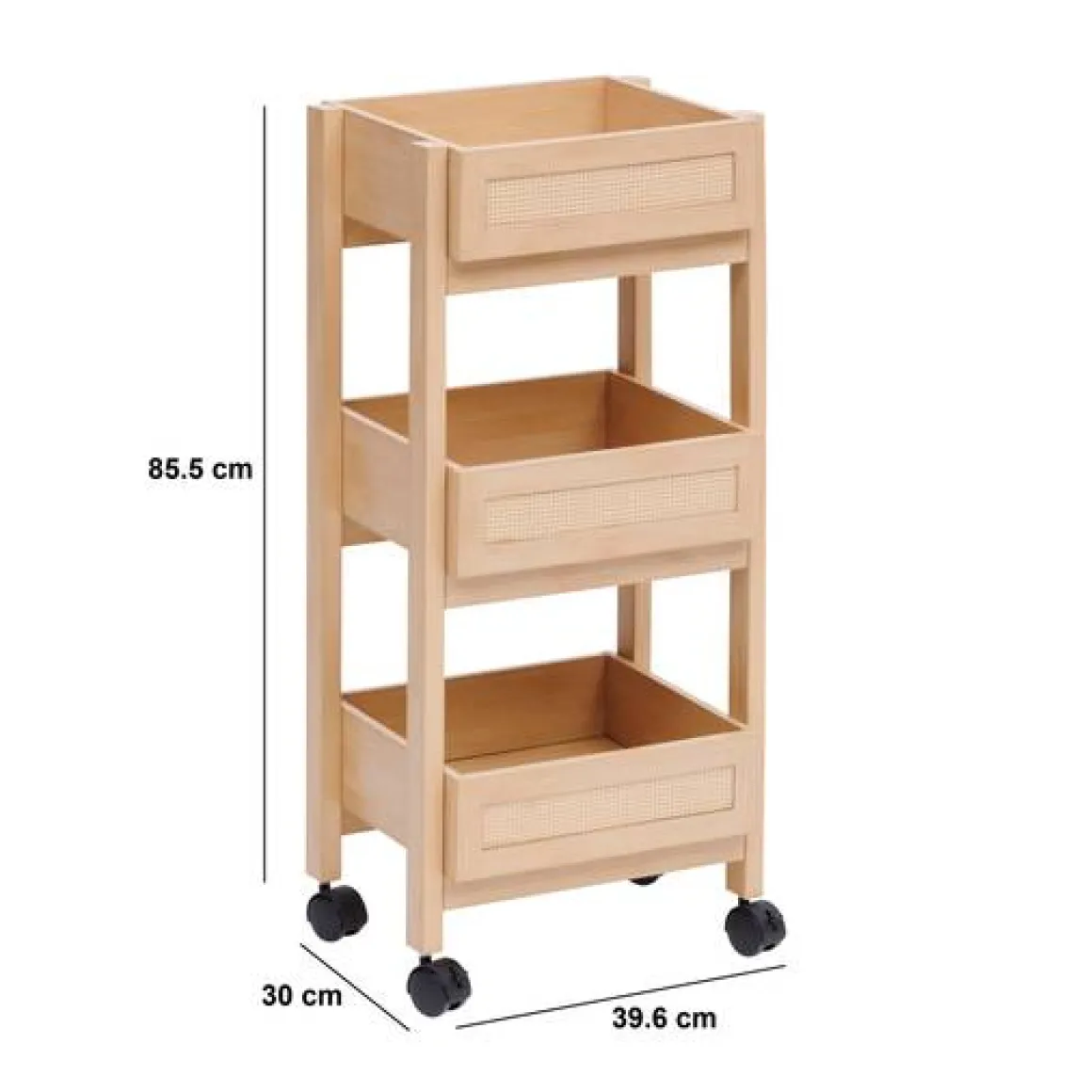 Desserte 3 niveaux, Beige