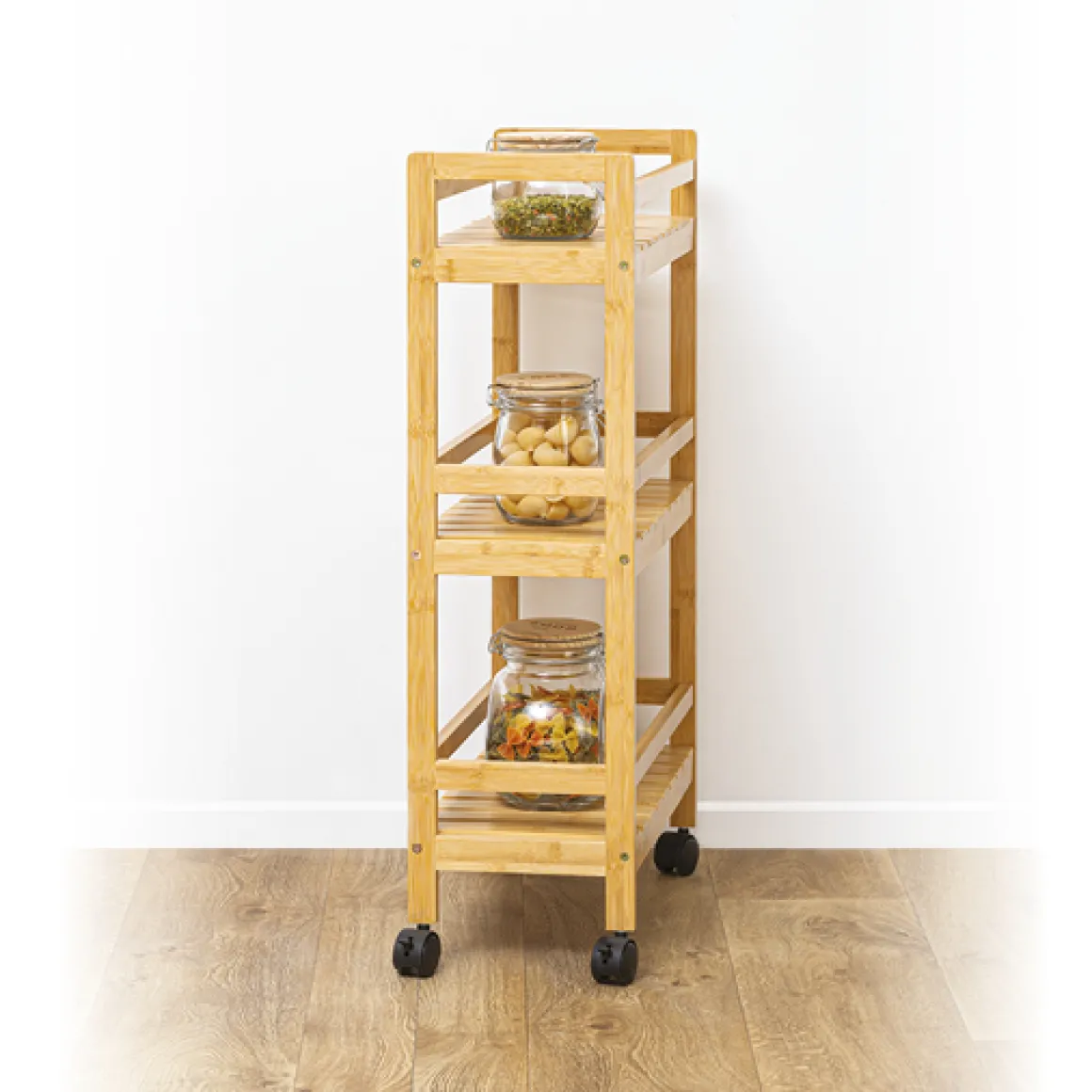 Desserte 3 niveaux petit modèle, Bambou