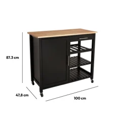 Desserte grand modèle, Noir