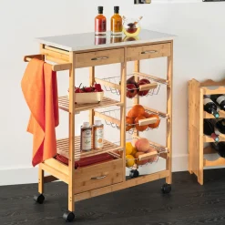 Desserte grand modèle tiroirs/paniers