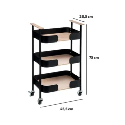 Dessertes 3 niveaux en bois