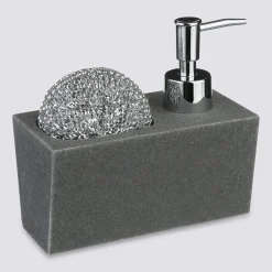 Distributeur de savon avec éponge 170ml, Noir