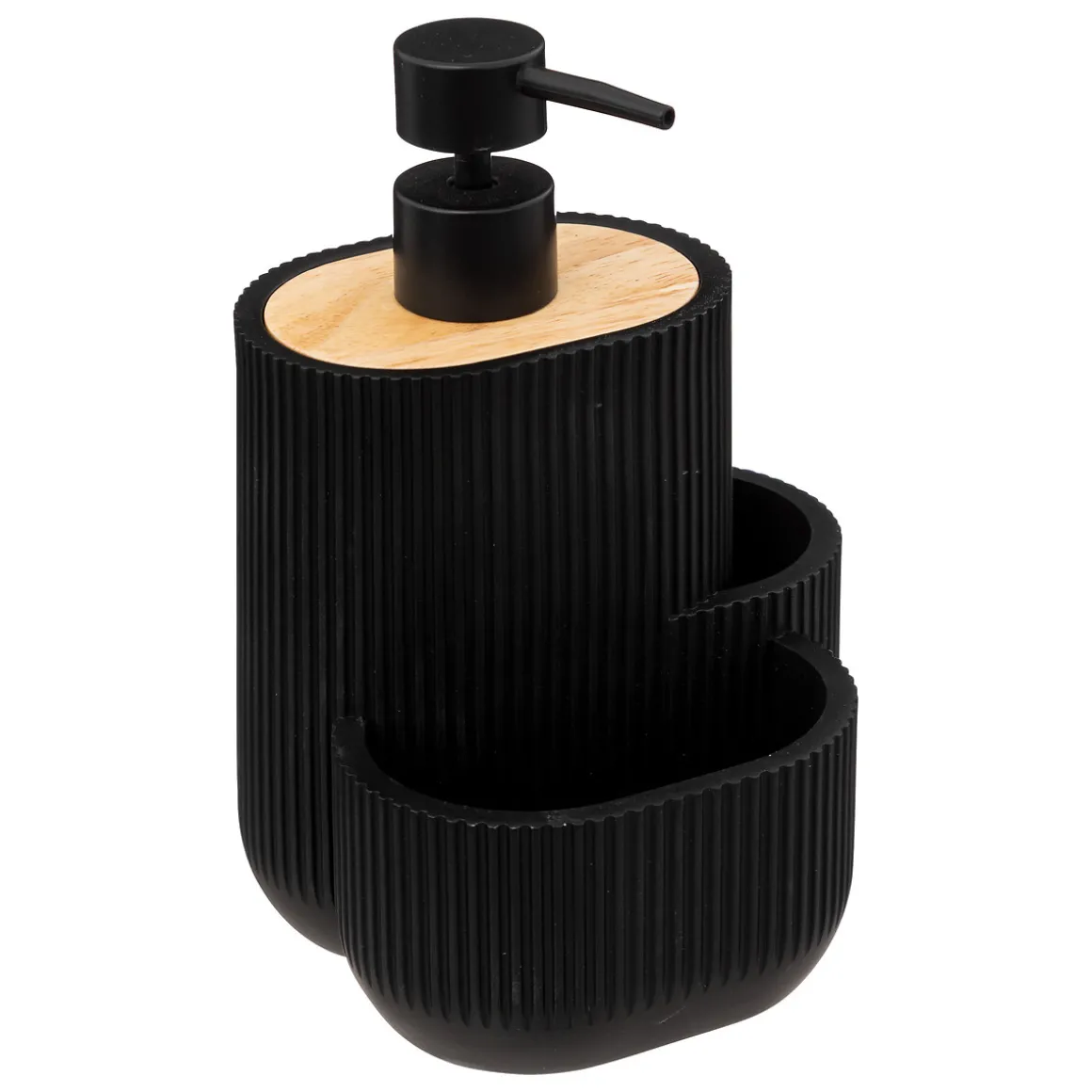 Distributeur de savon avec accessoires 500ml, Noir