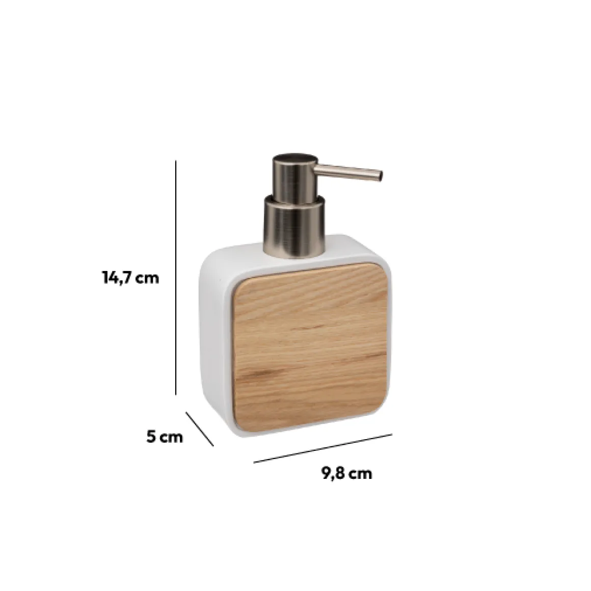 Distributeur de savon en résine, Blanc