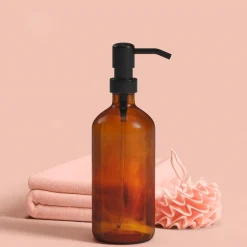 Distributeur de savon 450ml, Marron
