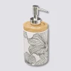 Distributeur de savon 400ml, Noir et Blanc
