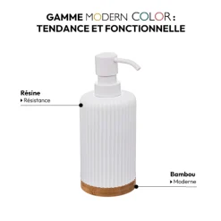 Distributeur de savon 270ml, Blanc