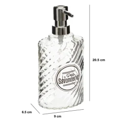 Distributeur de savon, Transparent