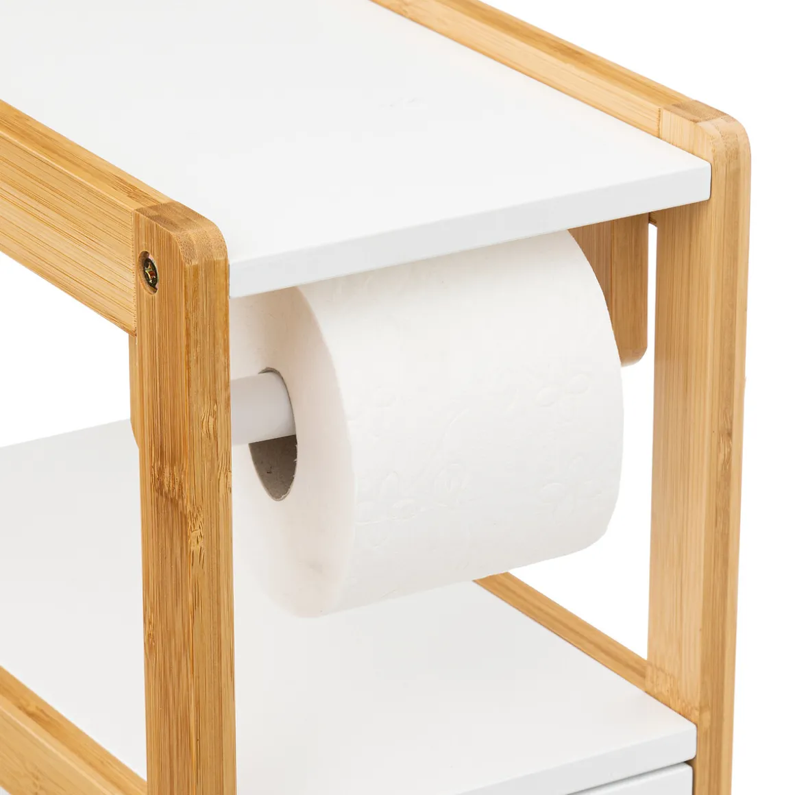 Dérouleur meuble avec réserve, Blanc