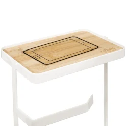 Dérouleur support téléphone métal, Blanc