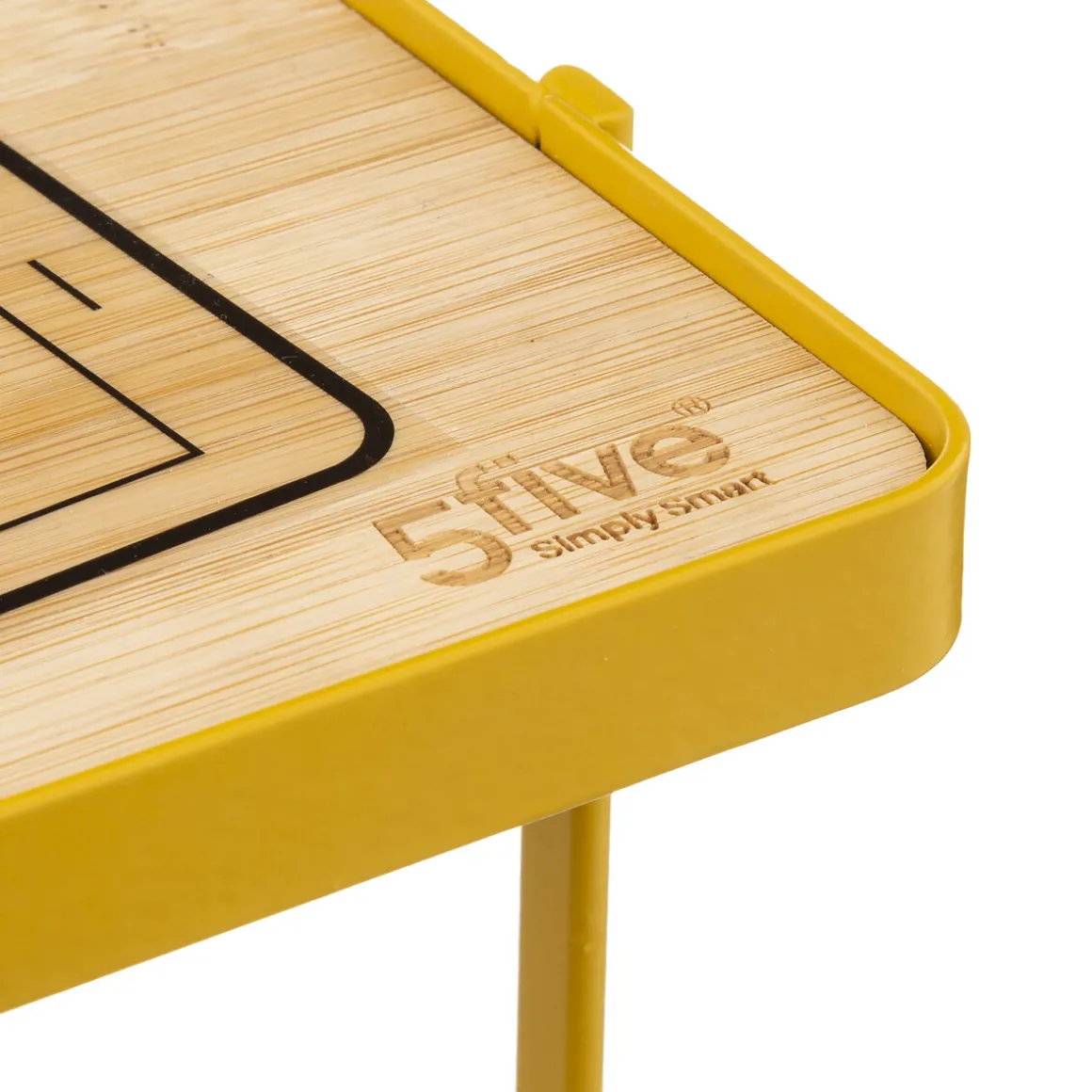 Dérouleur support téléphone métal, Jaune moutarde