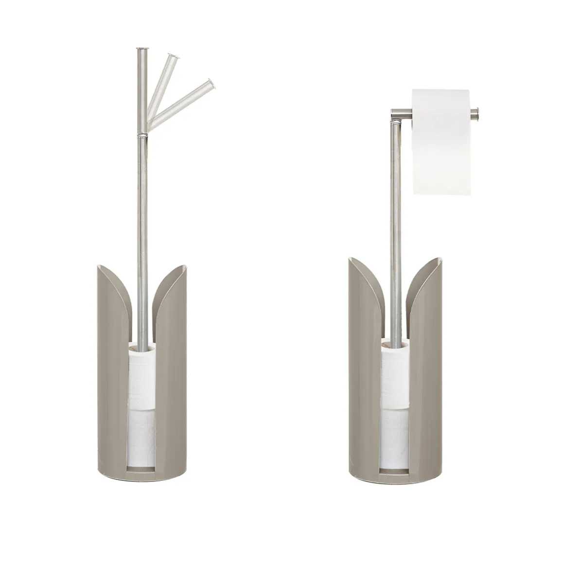 Dérouleur tige flexible métal, Beige naturel