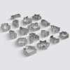 Emporte-pièces, 18 pièces, Argent