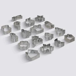 Emporte-pièces, 18 pièces, Argent