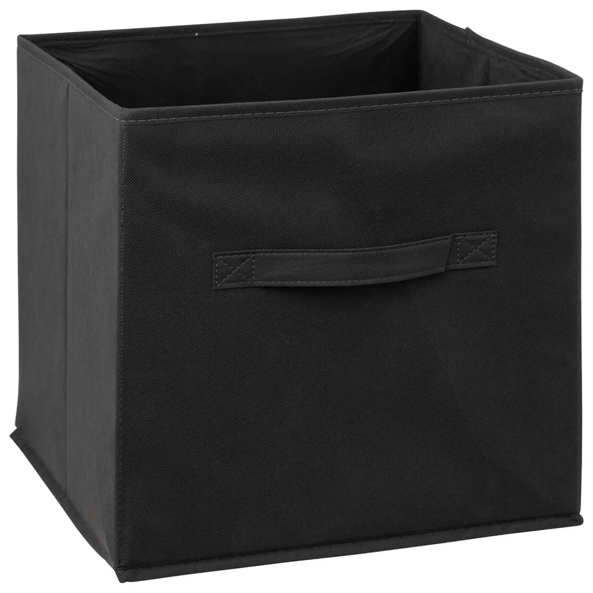 Etagère 6 cases avec 6 boîtes de rangement, Noir