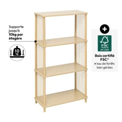 Etagère 4 niveaux, Beige