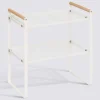 Etagère 2 niveaux, blanc