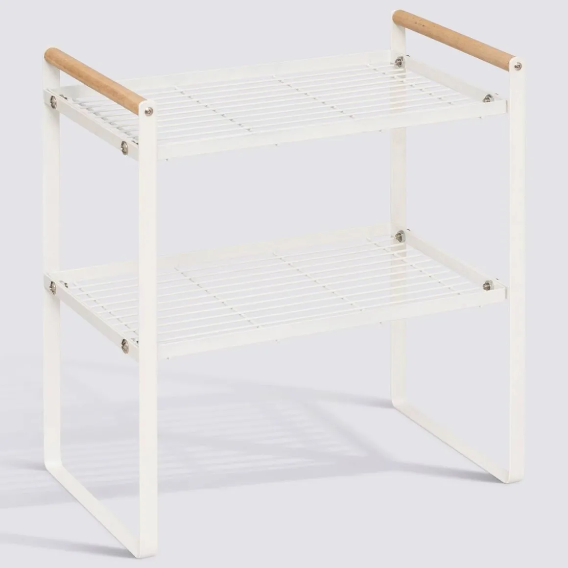 Etagère 2 niveaux, blanc