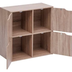 Etagère 4 portes, Beige