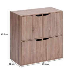 Etagère 4 portes, Beige