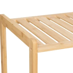 Etagère avec 2 sacs à linge, Bambou
