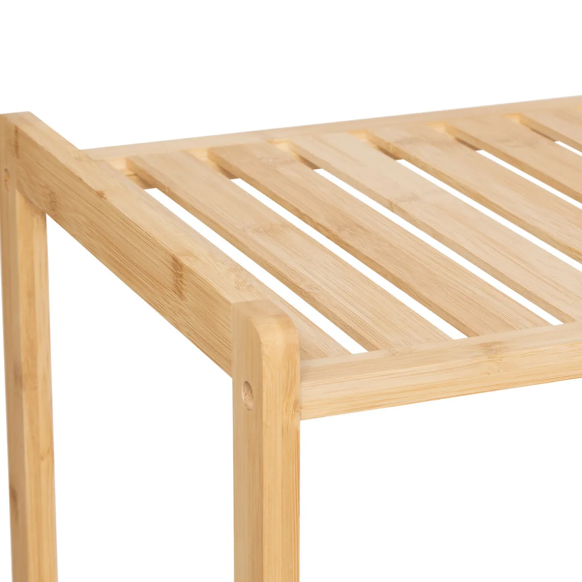 Etagère avec 2 sacs à linge, Bambou