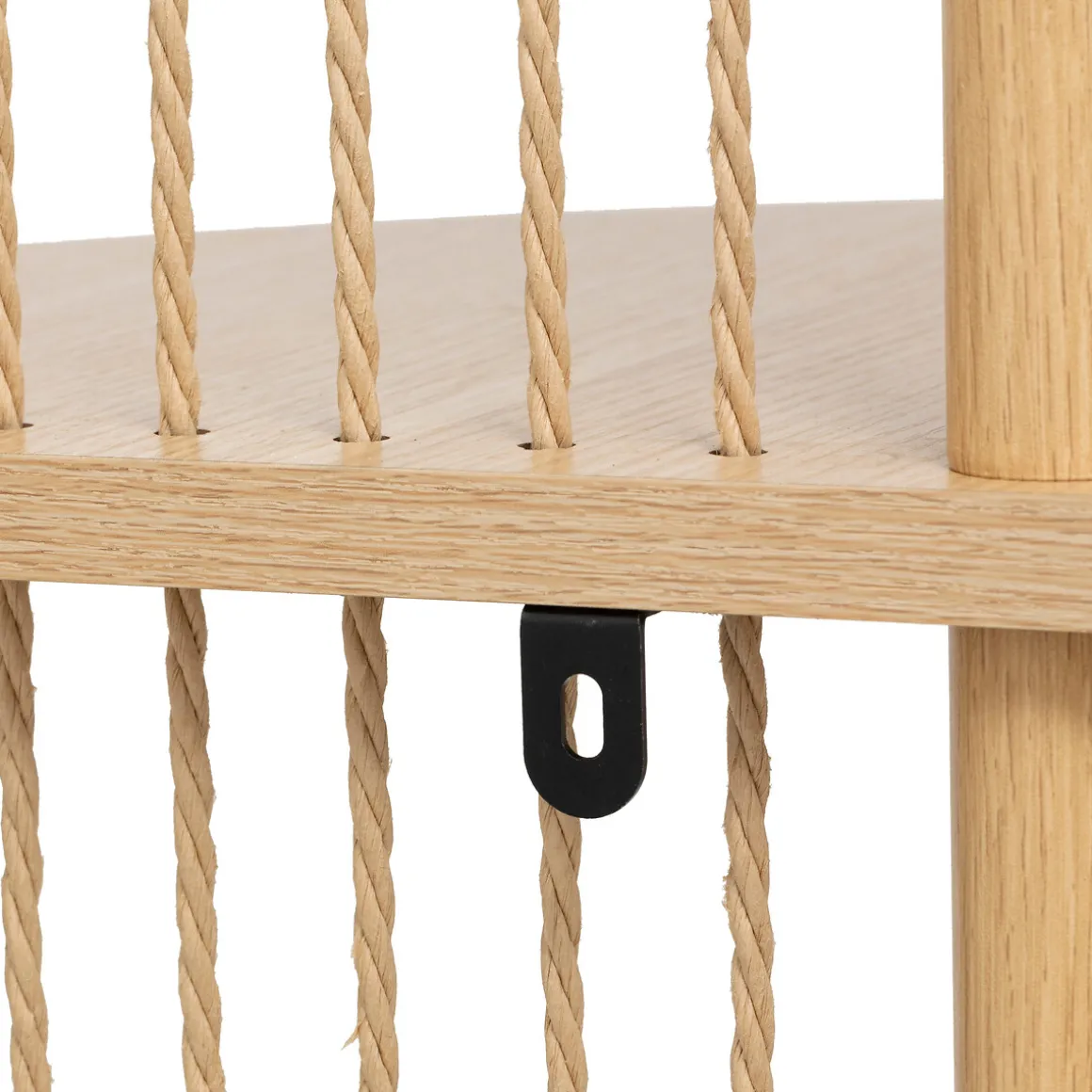 Etagère d'angle 4 niveaux, Effet bois clair