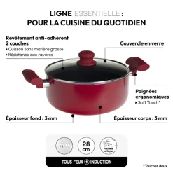 Faitout Aluminium, 28 cm