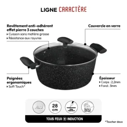 Faitout Aluminium forgé, 28 cm