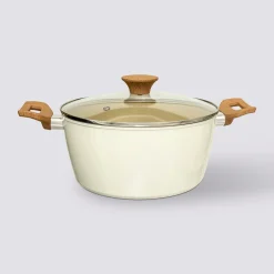 Faitout aluminium forgé beige, 24cm