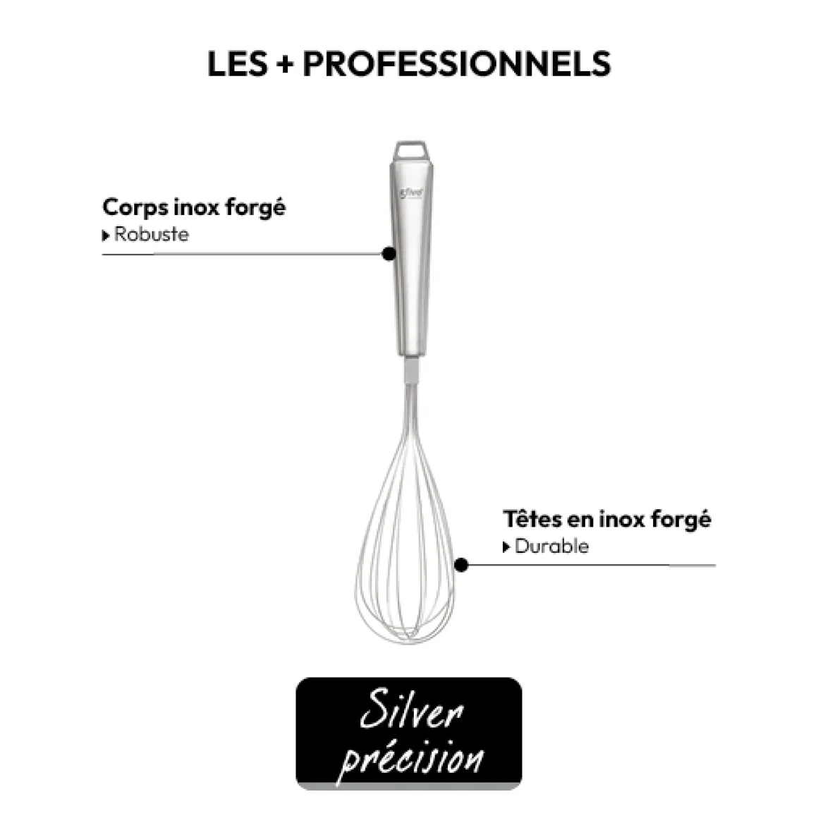 Fouet en inox